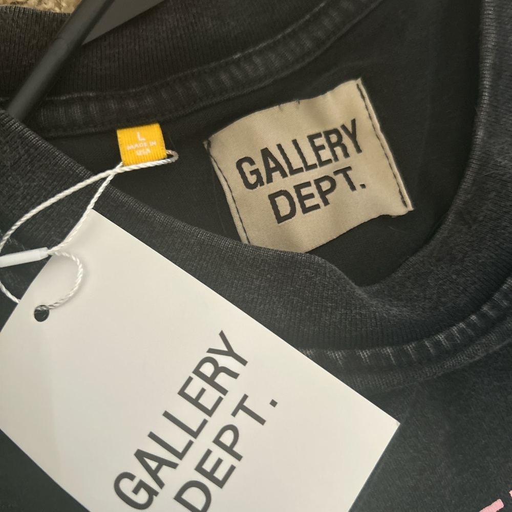 Gallery Dept Black Short Sleeve Tee